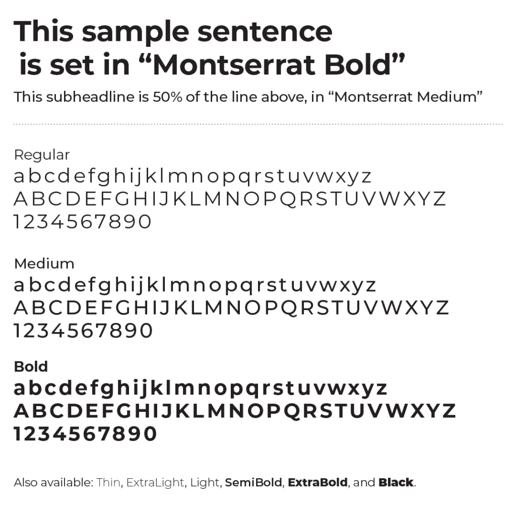 Montserrat Font Sample - BrandPocket